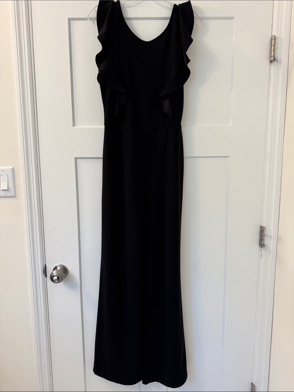 Lulu's Black Ruffle-Sleeve Jumpsuit